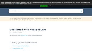 
                            4. Get started with HubSpot CRM - HubSpot Support