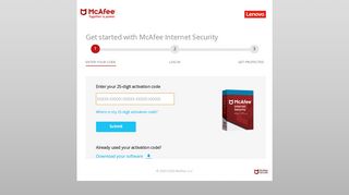 
                            2. Get started with McAfee Internet Security - Antivirus Software and ...