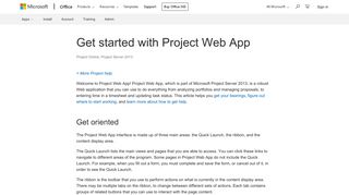 
                            3. Get started with Project Web App - Project Online - Office Support