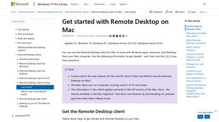 
                            13. Get started with Remote Desktop on Mac | Microsoft Docs