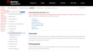 
                            2. Get Started with the CLI | CLI Reference | OpenShift Enterprise 3.0
