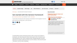 
                            10. Get started with the Genesis Framework | Creative Bloq