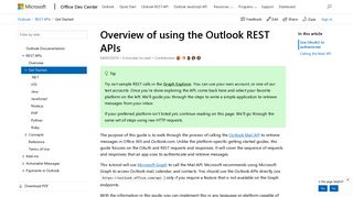 
                            2. Get Started with the Outlook REST APIs - Outlook Developer ...