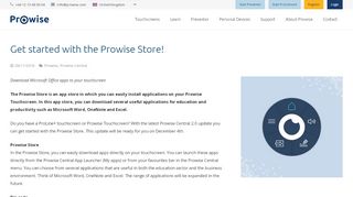 
                            11. Get started with the Prowise Store!