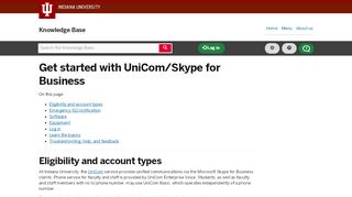
                            9. Get started with UniCom/Lync/Skype for Business - IU Knowledge Base