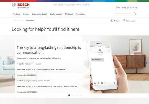 
                            3. Get support - Bosch Home Appliances Service
