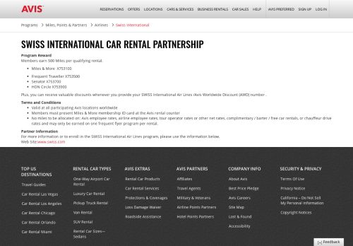 
                            13. Get Swiss International Rental Benefits with Avis Car Rental | Avis ...