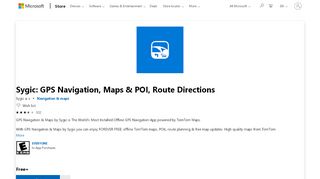 
                            9. Get Sygic: GPS Navigation, Maps & POI, Route Directions - Microsoft ...