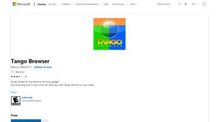 
                            11. Get Tango Browser - Microsoft Store