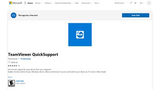 
                            9. Get TeamViewer QuickSupport - Microsoft Store