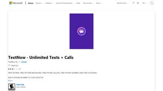 
                            13. Get TextNow - Unlimited Texts + Calls - Microsoft Store