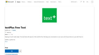 
                            2. Get textPlus Free Text - Microsoft Store