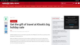 
                            12. Get the gift of travel at Klook's big holiday sale | ABS-CBN News