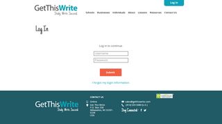 
                            6. Get This Write - Log In