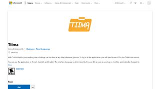 
                            9. Get Tiima - Microsoft Store