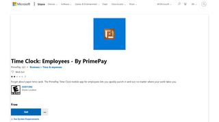 
                            9. Get Time Clock: Employees - By PrimePay - Microsoft Store