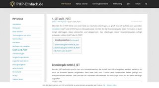 
                            3. $_GET und $_POST – PHP lernen