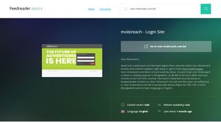 
                            2. Get User.mobireach.com.bd news - Mobireach - Login Site