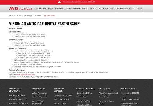 
                            11. Get Virgin Atlantic Rental Benefits with Avis Car Rental | Avis New ...