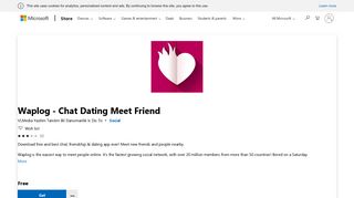 
                            9. Get Waplog - Chat Dating Meet Friend - Microsoft Store en-GB