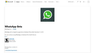 
                            5. Get WhatsApp Beta - Microsoft Store