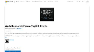 
                            4. Get World Economic Forum Toplink Events - Microsoft Store