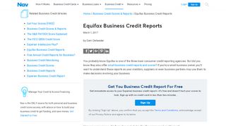 
                            7. Get Your Equifax Business Credit Reports Here | Nav