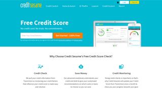 
                            9. Get Your Free Credit Score - No Credit Card Required - Credit Sesame
