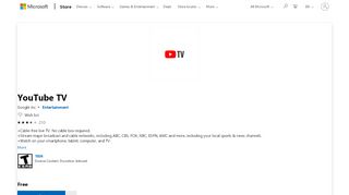
                            13. Get YouTube TV - Microsoft Store