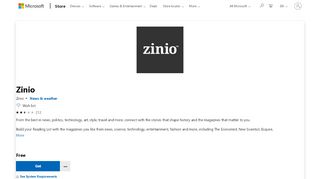 
                            12. Get Zinio - Microsoft Store