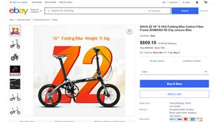 
                            12. Get2get Chedech Carbon Folding Bike Black | eBay