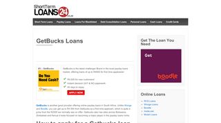 
                            7. GetBucks Loans - ShortTermLoans24