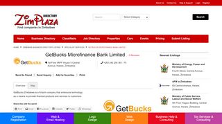
                            13. GetBucks Microfinance Bank Limited - ZimPlaza