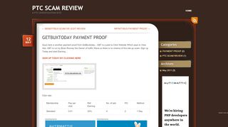 
                            11. GETBUXTODAY PAYMENT PROOF | PTC SCAM REVIEW