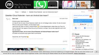 
                            4. Geteilter iCloud Kalender - kann ein Android den lesen? | Software ...