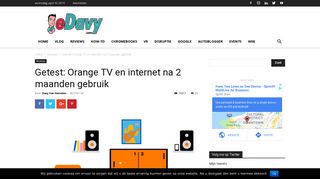 
                            9. Getest: Orange TV en internet na 2 maanden gebruik - eDavy