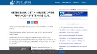 
                            6. GETIN BANK, GETIN ONLINE, OPEN FINANCE - SYSTEM SIĘ WALI ...