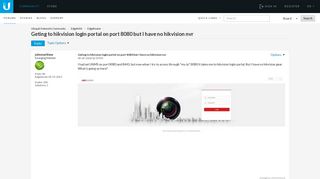 
                            10. Geting to hikvision login portal on port 8080 but I have no ...