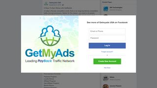 
                            2. Getmyads USA - 5 Ways To Earn Money with GetMyAds In... | Facebook