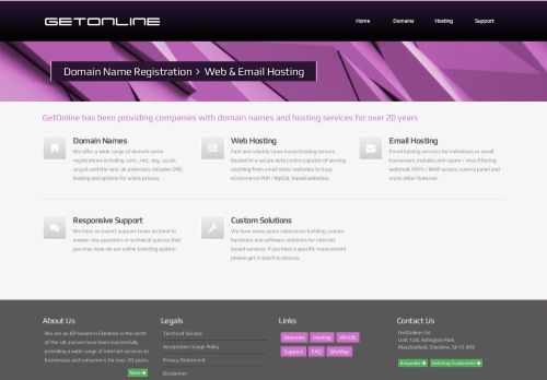 
                            7. GetOnline Ltd - Domain Name Registration, Web & Email Hosting and ...