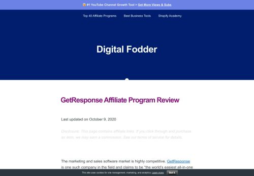 
                            5. GetResponse Affiliate Program: Earn $135 or 33% Commissions ...