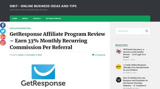 
                            5. GetResponse Affiliate Program Review - Earn 33% Monthly Recurring ...