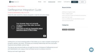 
                            12. GetResponse Integration Guide | DataValidation