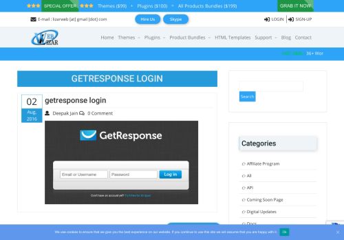 
                            10. getresponse login - Weblizar