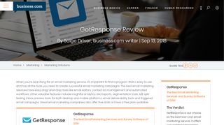 
                            8. GetResponse Review 2018 | Email Marketing and Survey ...