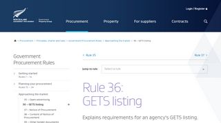 
                            5. GETS listing | New Zealand Government Procurement and Property