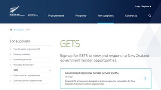 
                            3. ​​GETS | New Zealand Government Procurement and Property