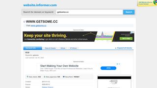 
                            7. getsome.cc at Website Informer. V2.0. Visit Getsome.