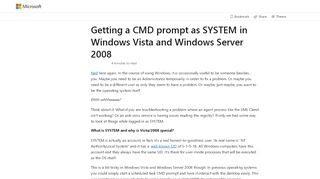 
                            10. Getting a CMD prompt as SYSTEM in Windows Vista and Windows ...