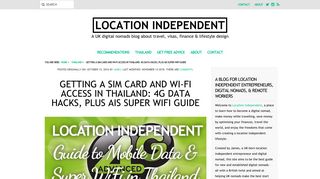 
                            4. Getting a SIM card and Wi-Fi access in Thailand: 4G Data Hacks, plus ...